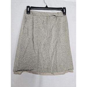 Talbots Skirt Womens Size 2 Petites Tweed Midi Pleated Wool Blend Dark Academia